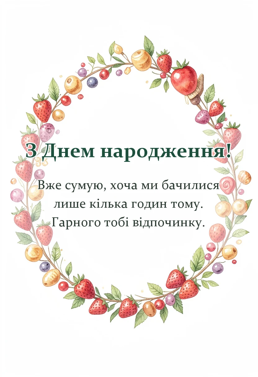 листівка з побажанням - побажання на добраніч для чоловіка