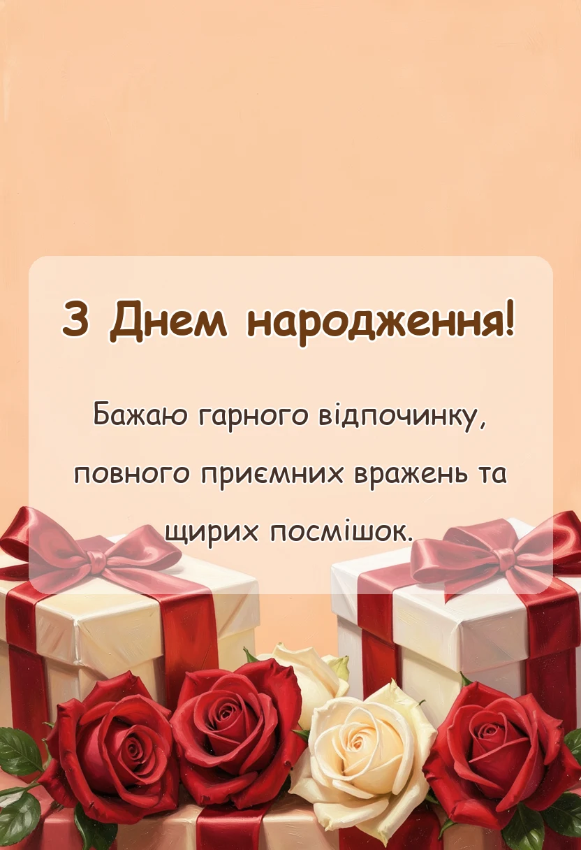 святкова картинка: побажання гарно провести час