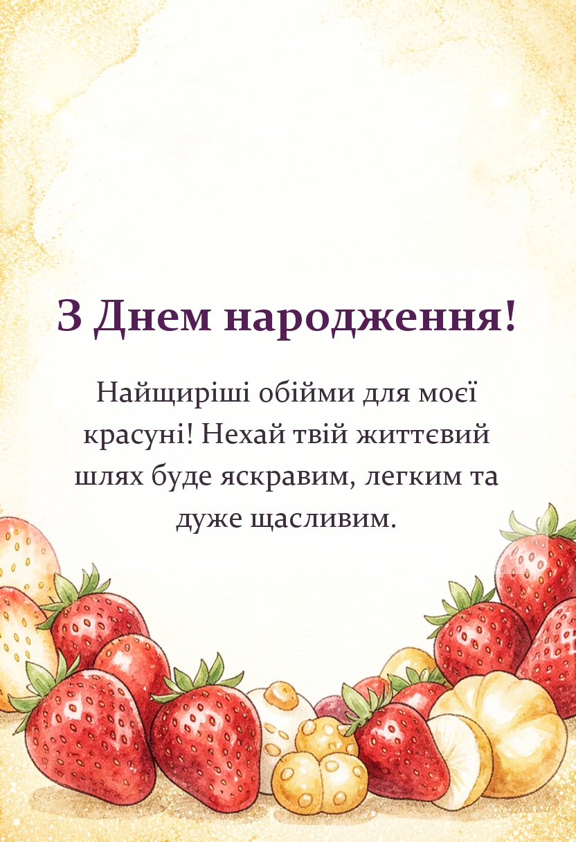 вітальна листівка - ніжні слова для внучки