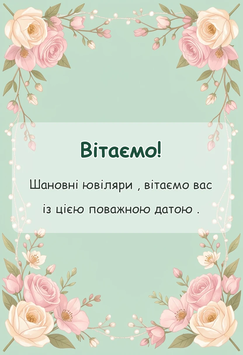 красива листівка: привітання з атласним весіллям