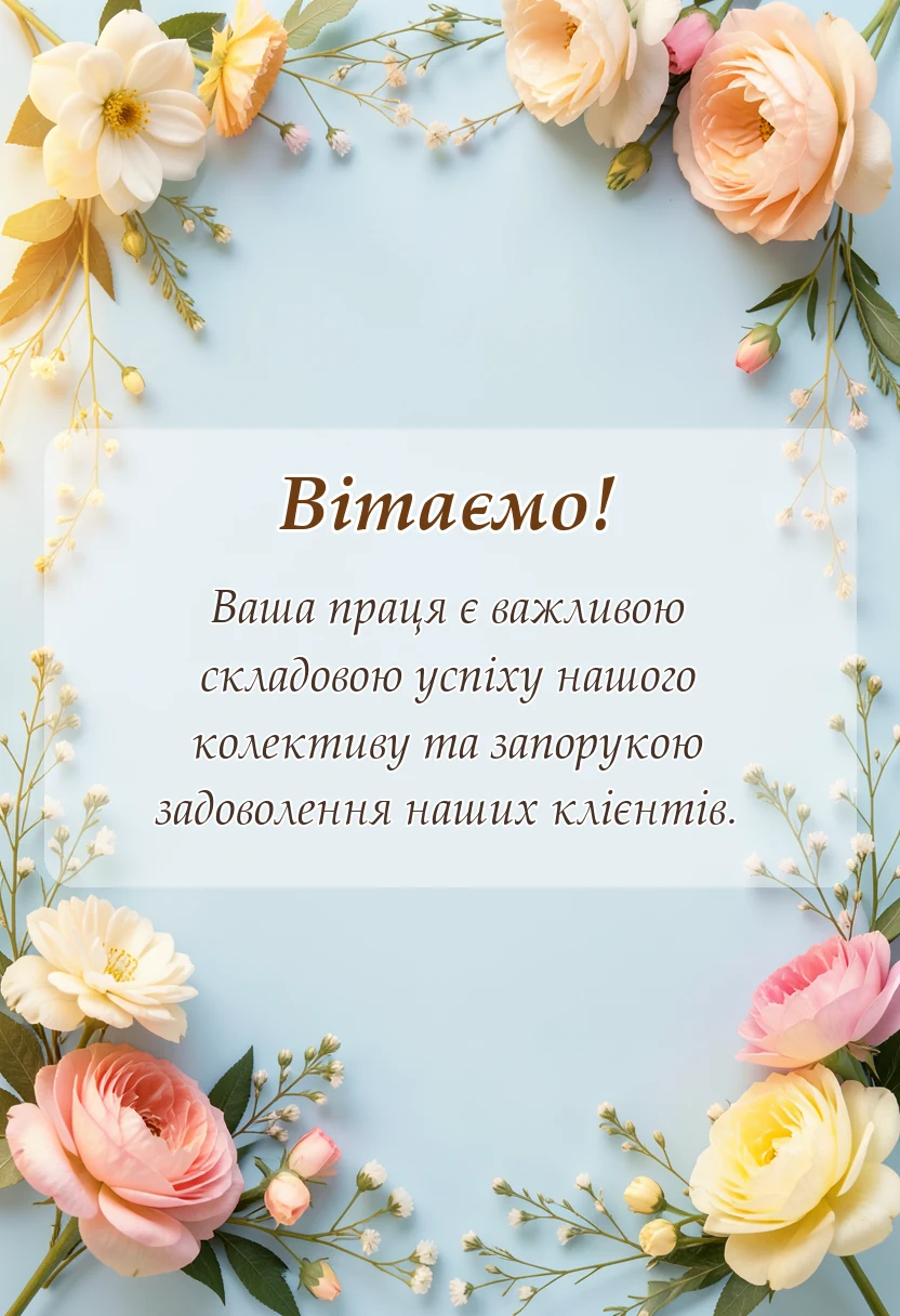 вітальна листівка - привітання з днем кухаря