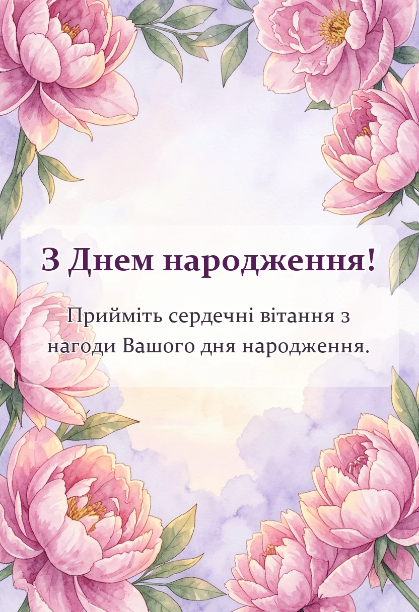 святкова картинка: привітання з днем народження внучці