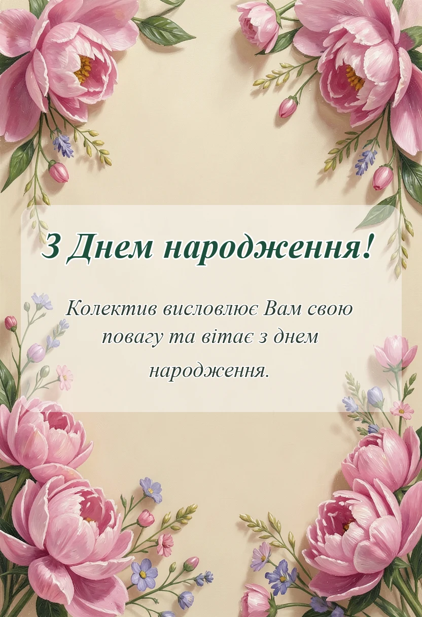 листівка з побажанням - привітання з днем народження світлані