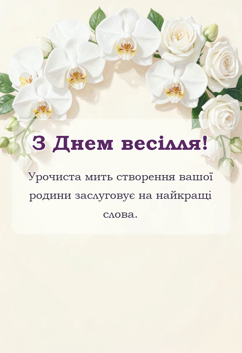 красива листівка: привітання з весіллям картинки