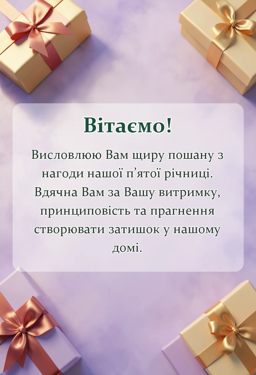 святкова картинка: привітання з роковиною весілля чоловіку своїми словами