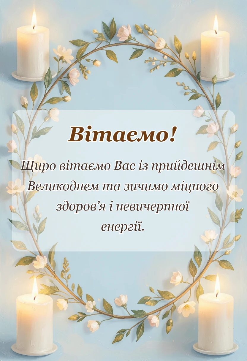 вітальна листівка - скачати листівки з великоднем
