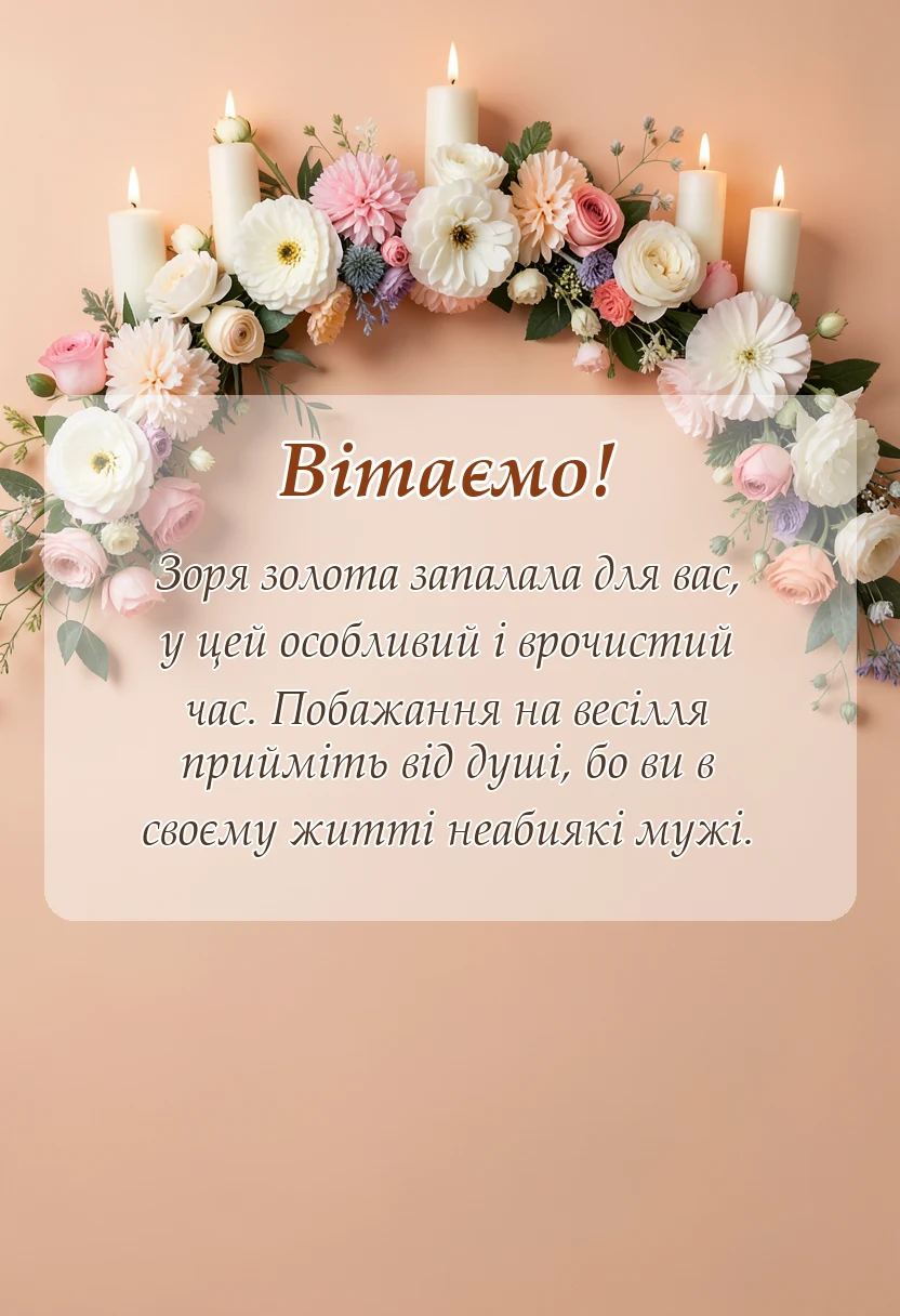 листівка з побажанням - віршовані привітання з золотим весіллям