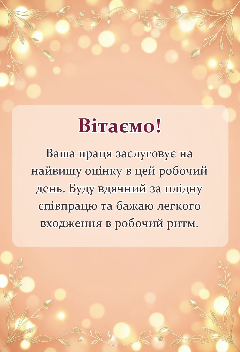листівка з побажанням - доброго ранку понеділка побажання своїми словами