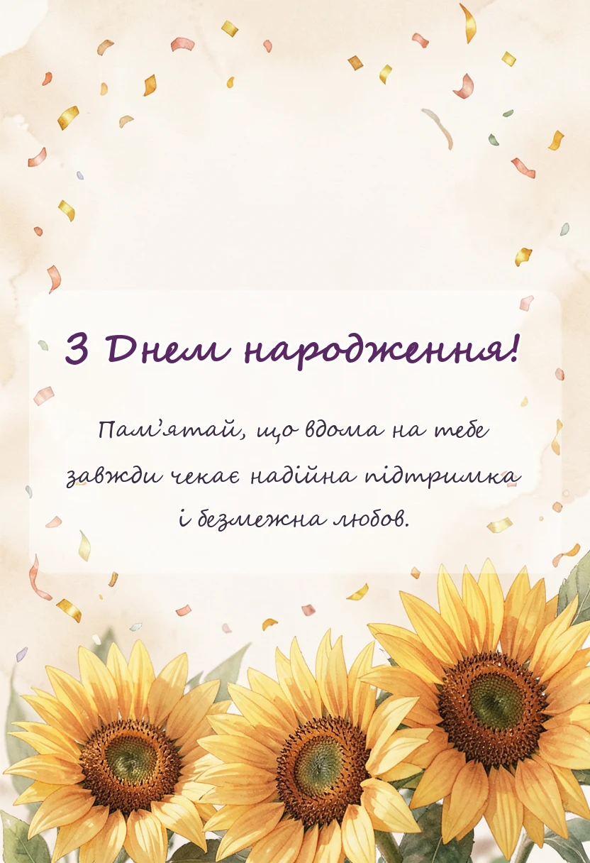 унікальна листівка - побажання внуку на день народження