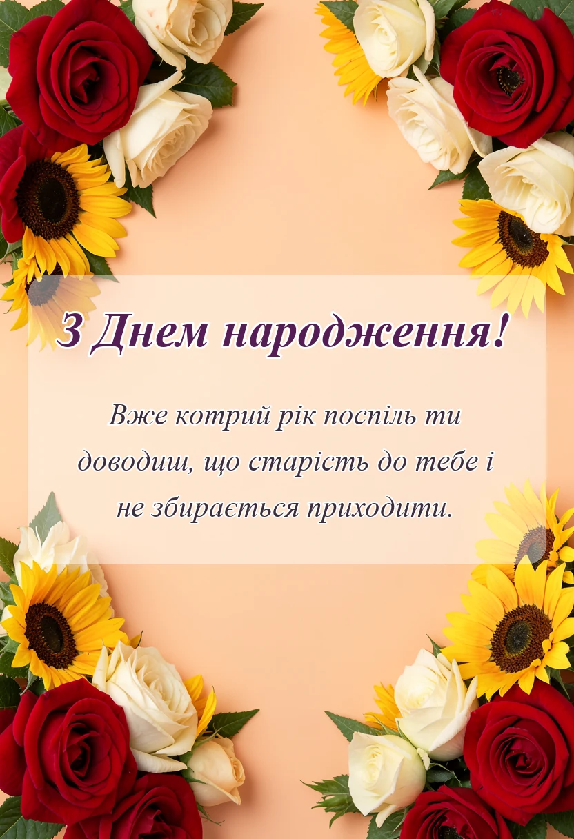 вітальна листівка - прикольні привітання з днем народження