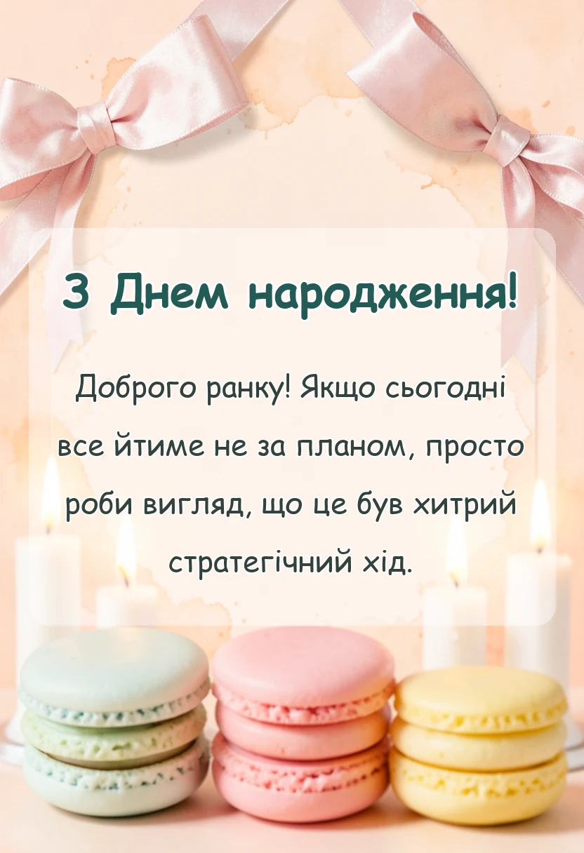вітальна листівка - красиві побажання доброго ранку гарного дня