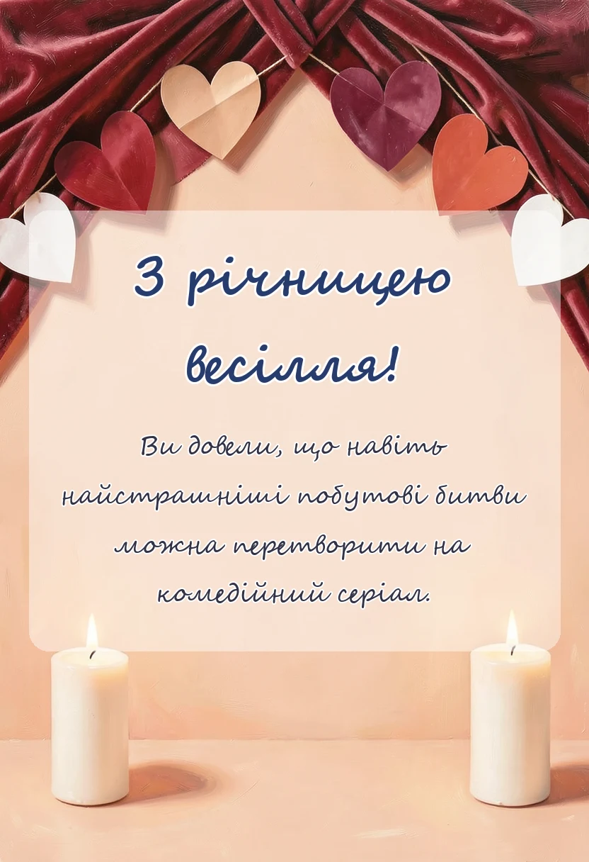 листівка з побажанням - привітання з річницею весілля прикольні картинки