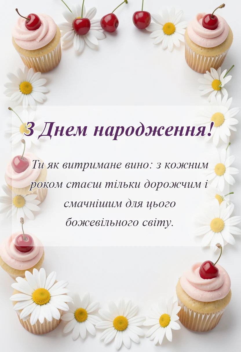 унікальна листівка - прикольні привітання з днем народження