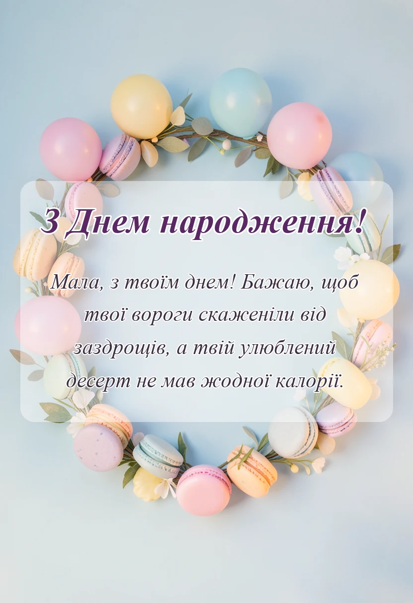 вітальна листівка - ніжні слова для внучки