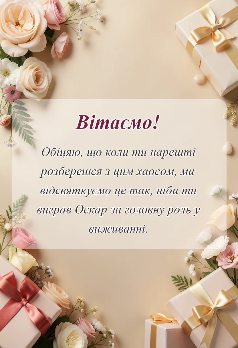 унікальна листівка - слова підтримки у прозі