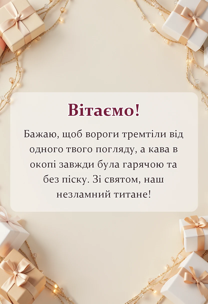 листівка з побажанням - привітання з днем збройних сил україни у прозі своїми словами