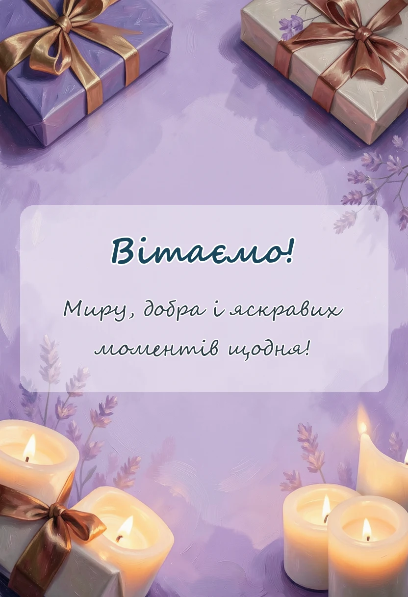 листівка з побажанням - привітання з днем народження 9 років дівчинці