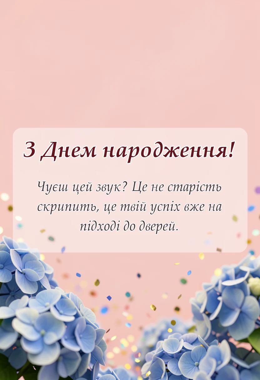 листівка з побажанням - прикольні привітання з днем народження