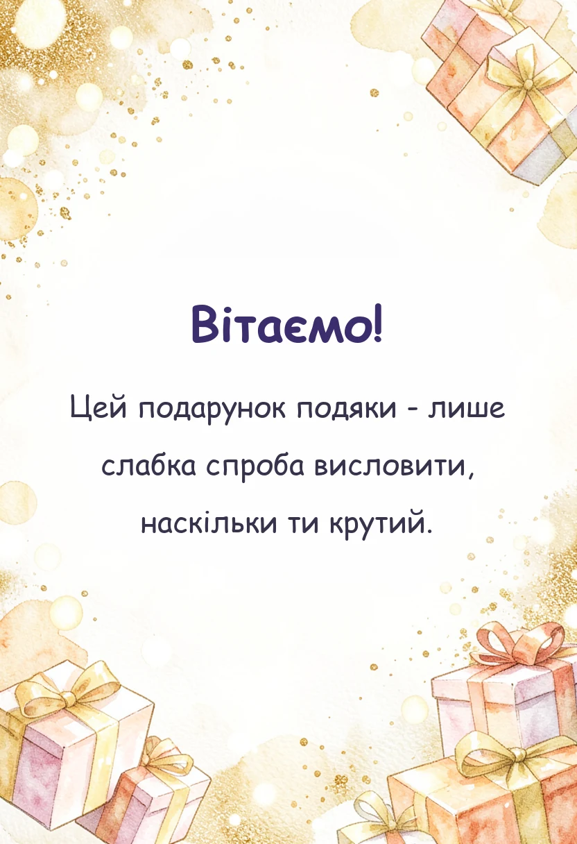 святкова картинка: слова вдячності