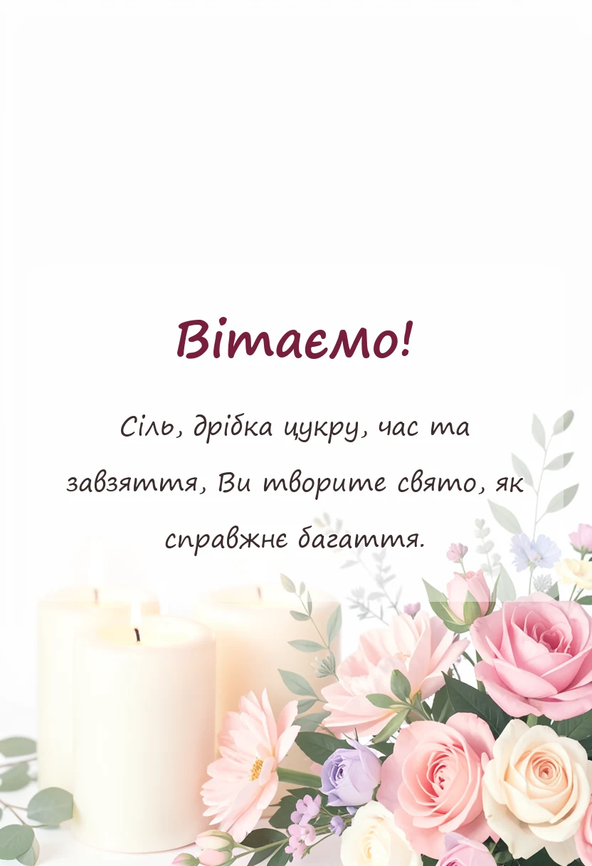 листівка з побажанням - привітання з днем кухаря