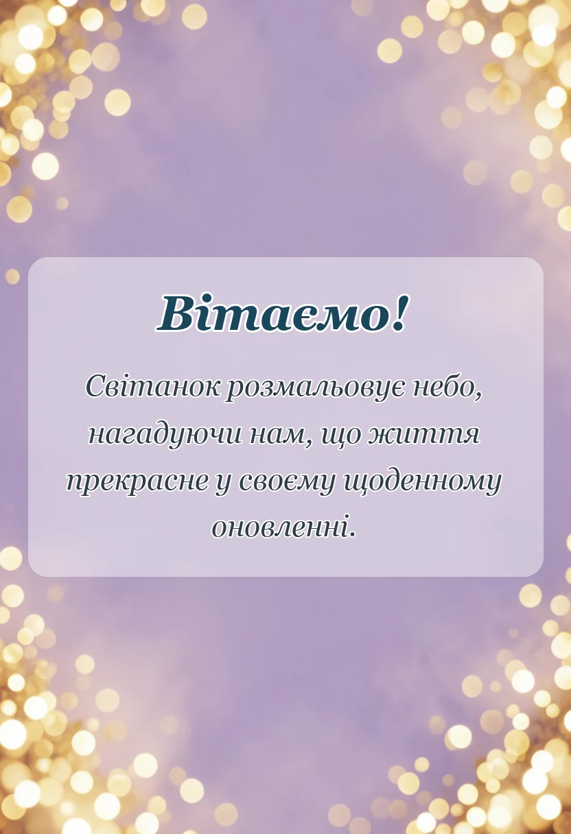 святкова картинка: доброго ранку понеділка побажання своїми словами