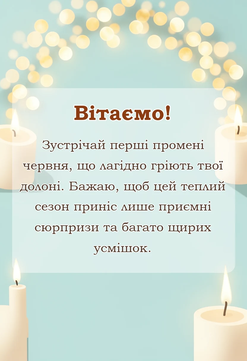 красива листівка: картинки з першим днем літа