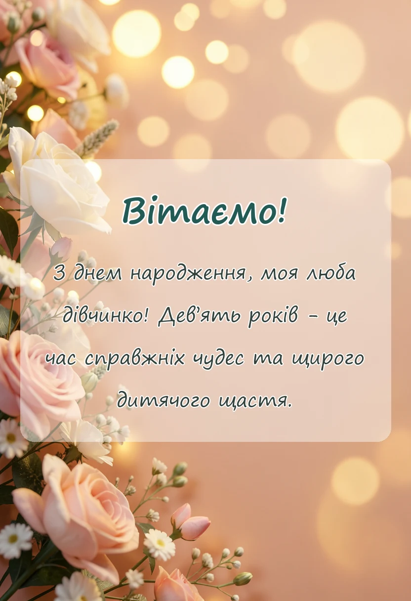 вітальна листівка - картинки з днем народження 9 років