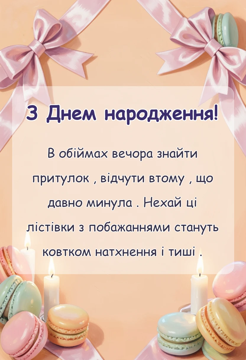 вітальна листівка - побажання гарно провести час