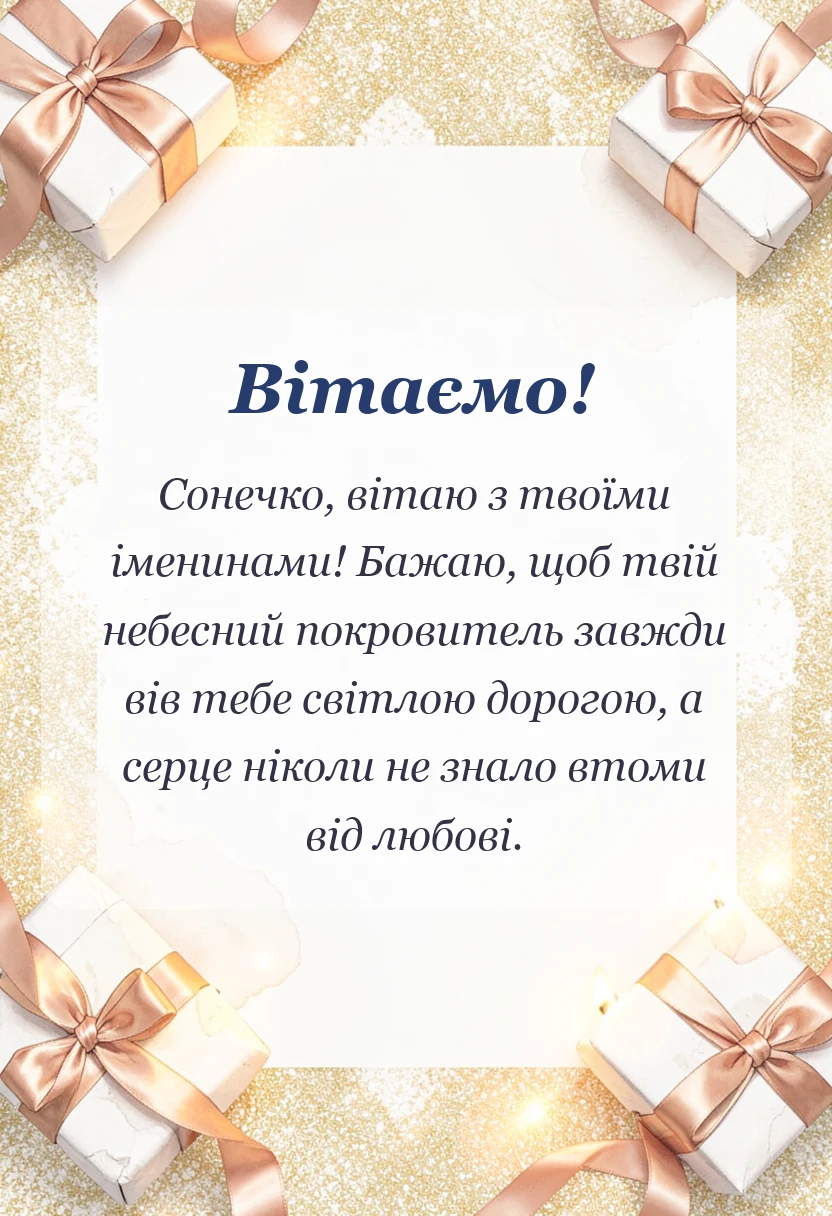 вітальна листівка - іменини ольги привітання