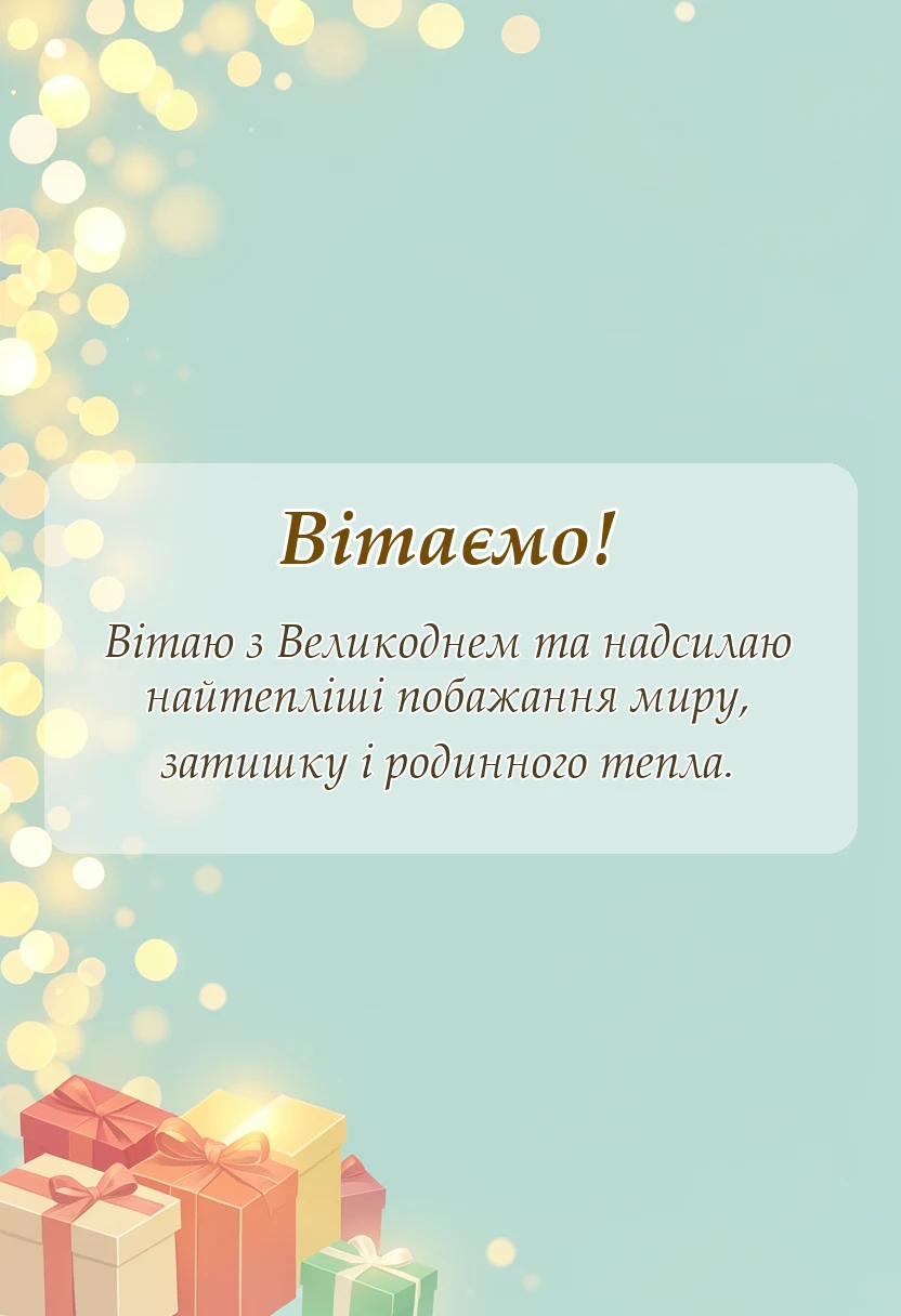 унікальна листівка - скачати листівки з великоднем