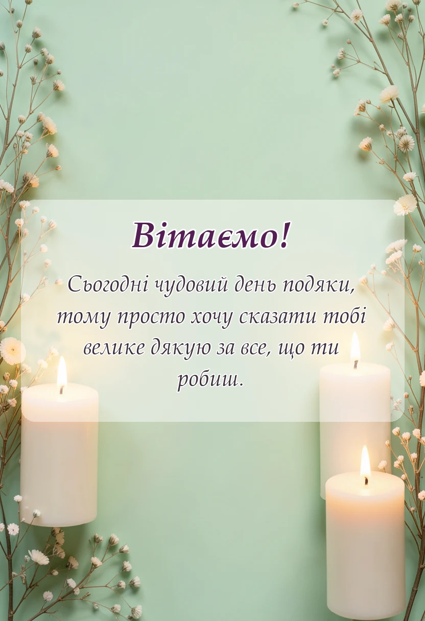 вітальна листівка - картинки з днем подяки українською
