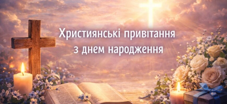 Християнське привітання з днем народження